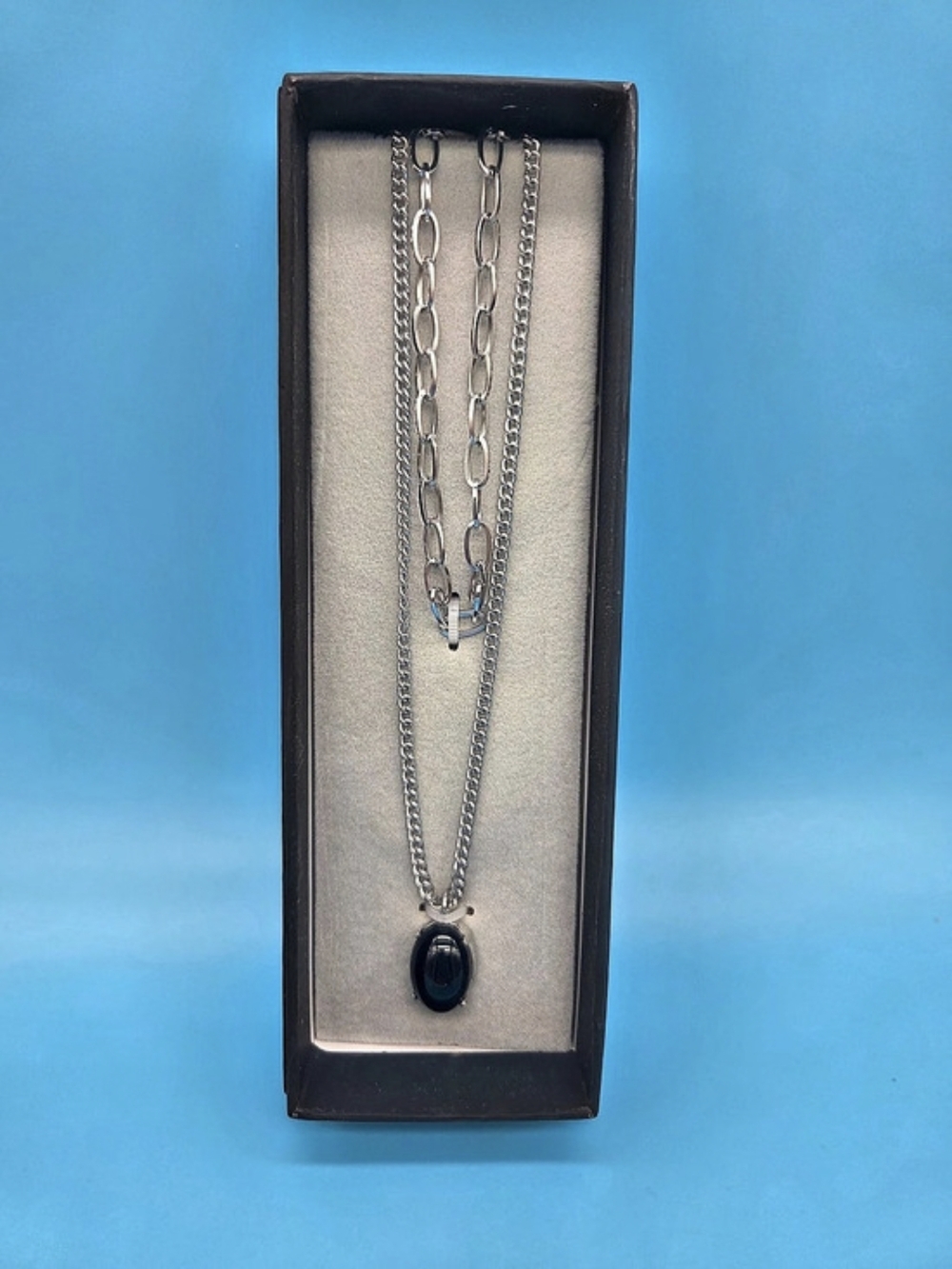 Linea Uomo Stainless Steel Necklace Set